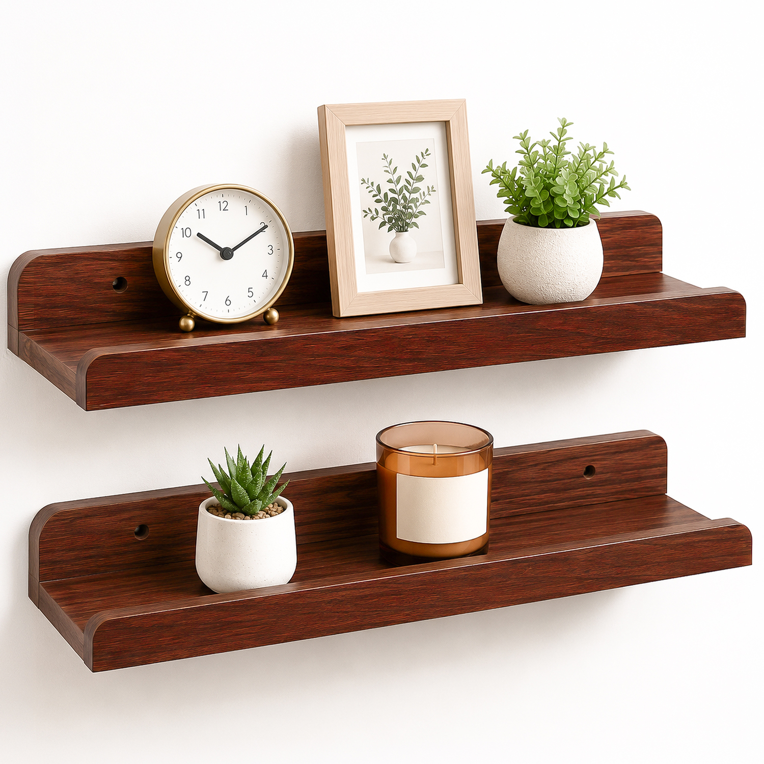 Innoteck Floating Shelf Set 40Cm Mdf Pack Of 2