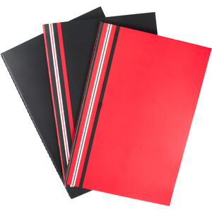 Pack of 3 Stripe Notebooks