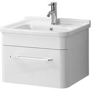 Savannah White Hi Gloss Under Basin One Drawer Cabinet