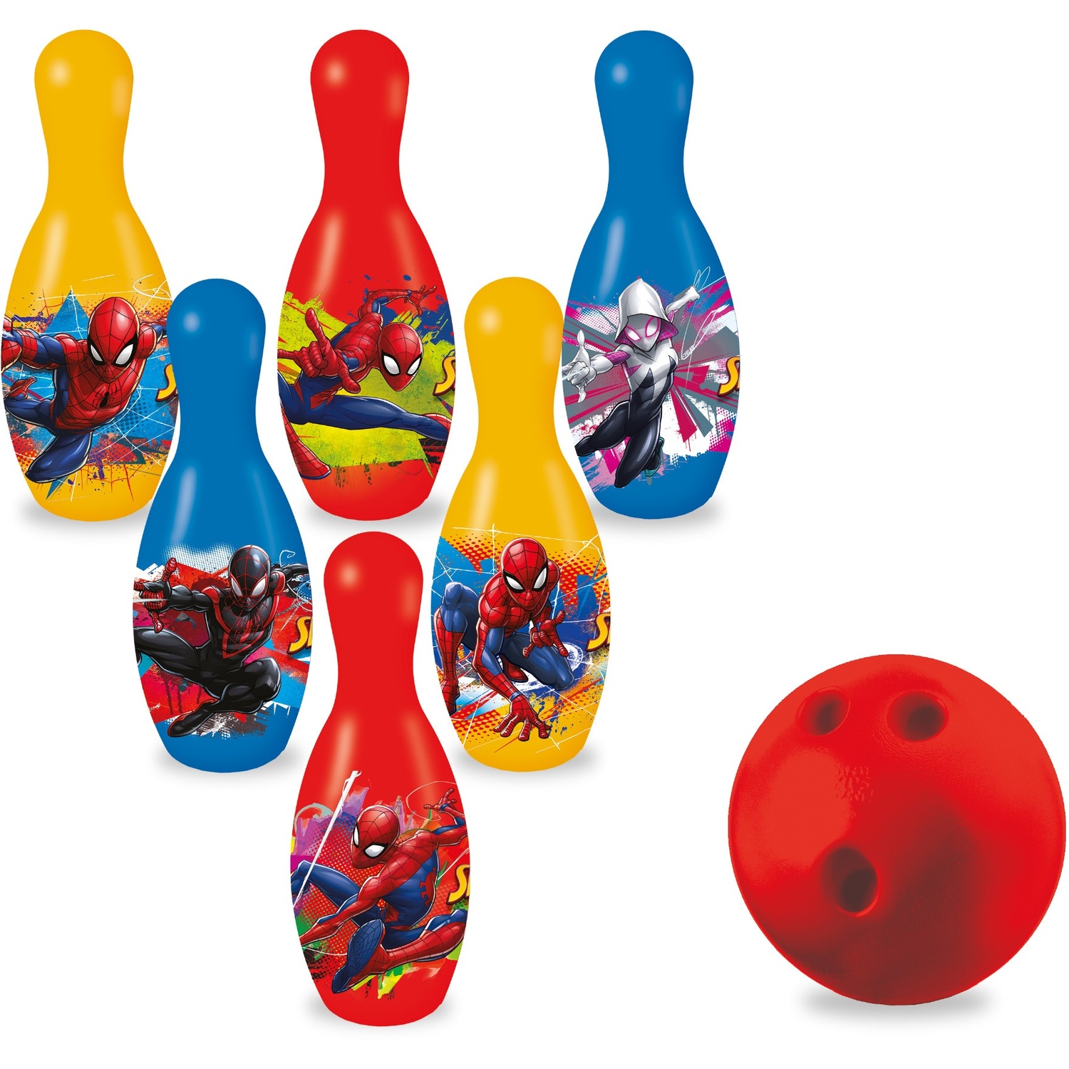 Mondo Spider-Man Bowling Set For Kids ¿ Indoor & Outdoor Bowling Game - Multi