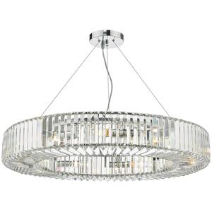 Teyana 9 Light Pendant Polished Chrome Crystal