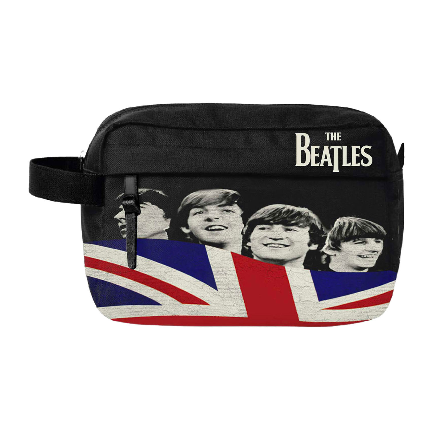 The Beatles Let It Be Flag Wash Bag - Black