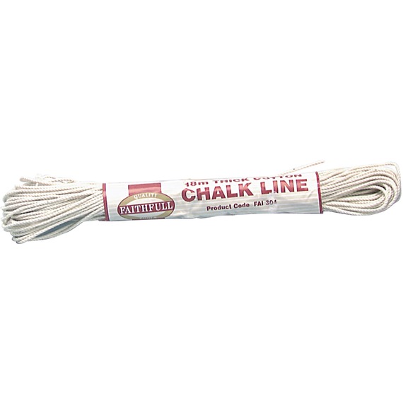 Faithfull 306 polyethylene ranging line 30m (100ft) orange 30mm