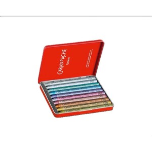 Caran d'Ache Metallic Neocolor I 10 Wax Pastels - Assorted Metallic Colours