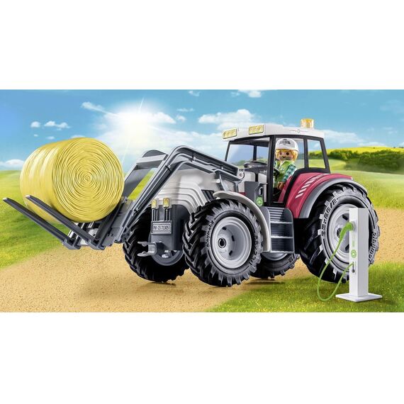Playmobil Large Tractor with Hay Bales