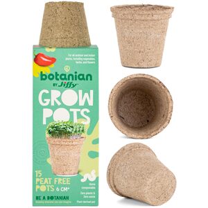 15 Pack Peat-Free Biodegradable Sphagnum Moss Seedling Pots for Greenhouse and Bedding