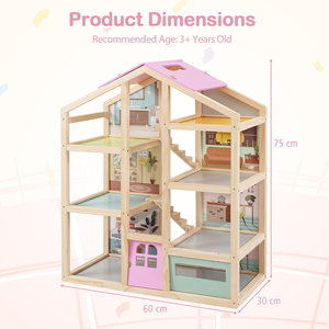 Modern Family Wooden Dollhouse