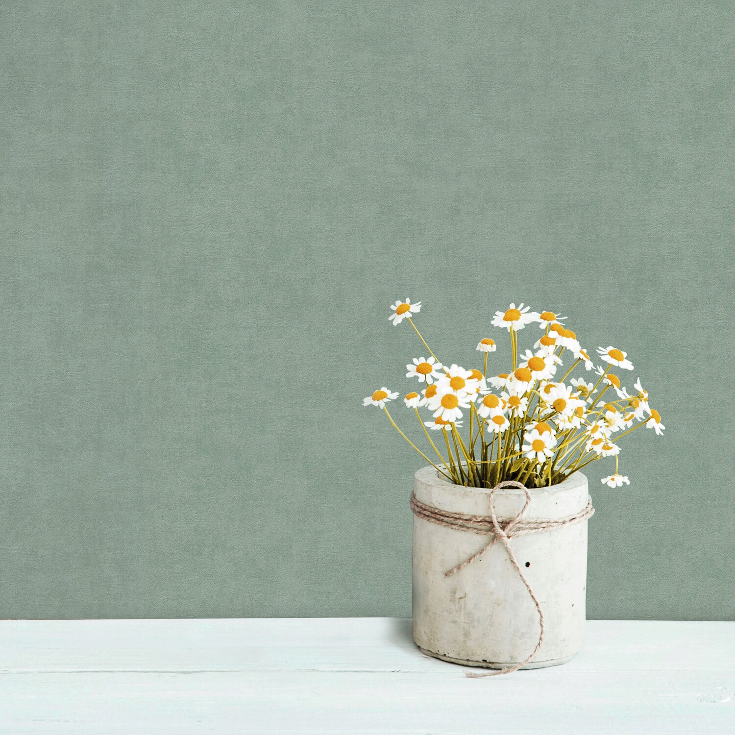 Grandeco Alba Plaster Plain Textured Wallpaper - Teal