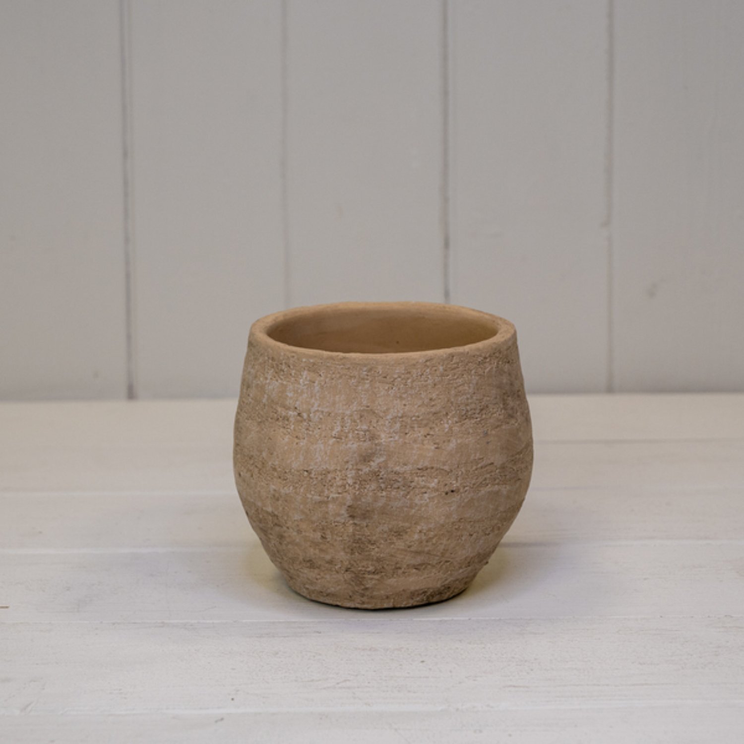  - Sturdy Small Grey Cement Planter For Home Decor - Image 3