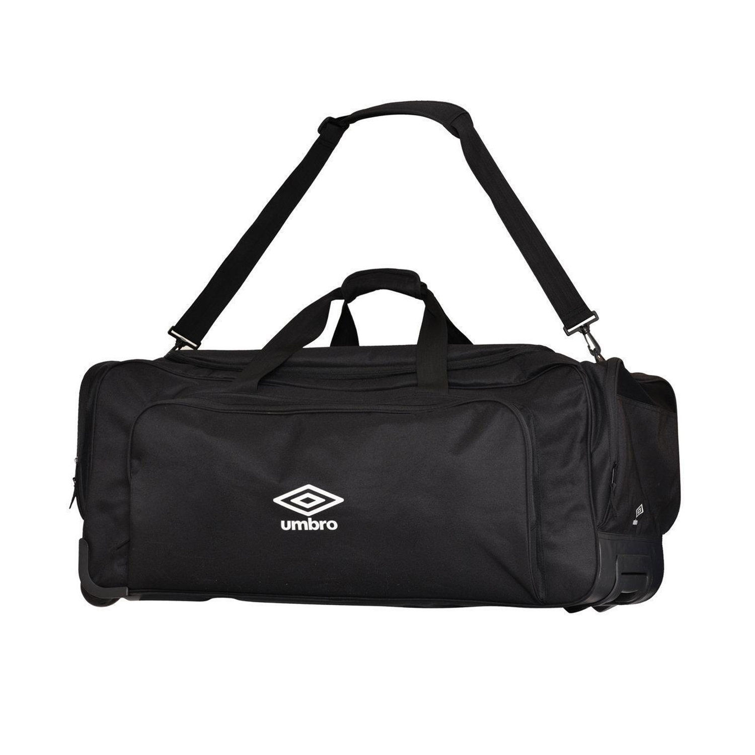 Umbro Unisex Megadeck II Wheeled Duffel Bag (Black) - Size X-Large - Image 2