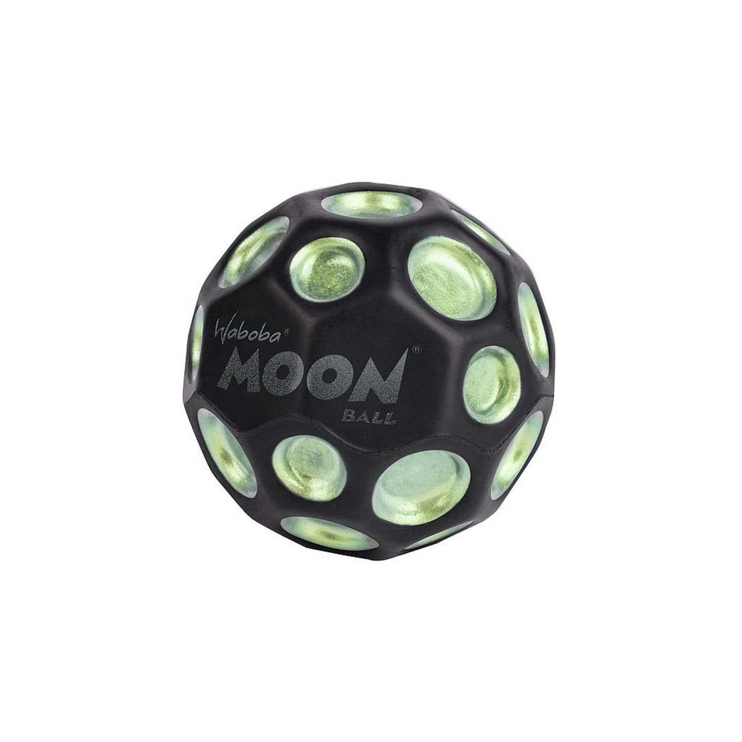 Waboba Dark Side Of Moon Bouncy Ball - Black/Green