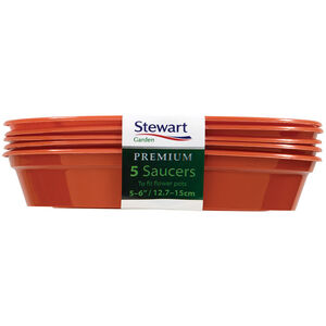 Stewart Premium Flower Pot Saucers (Pack Of 5)