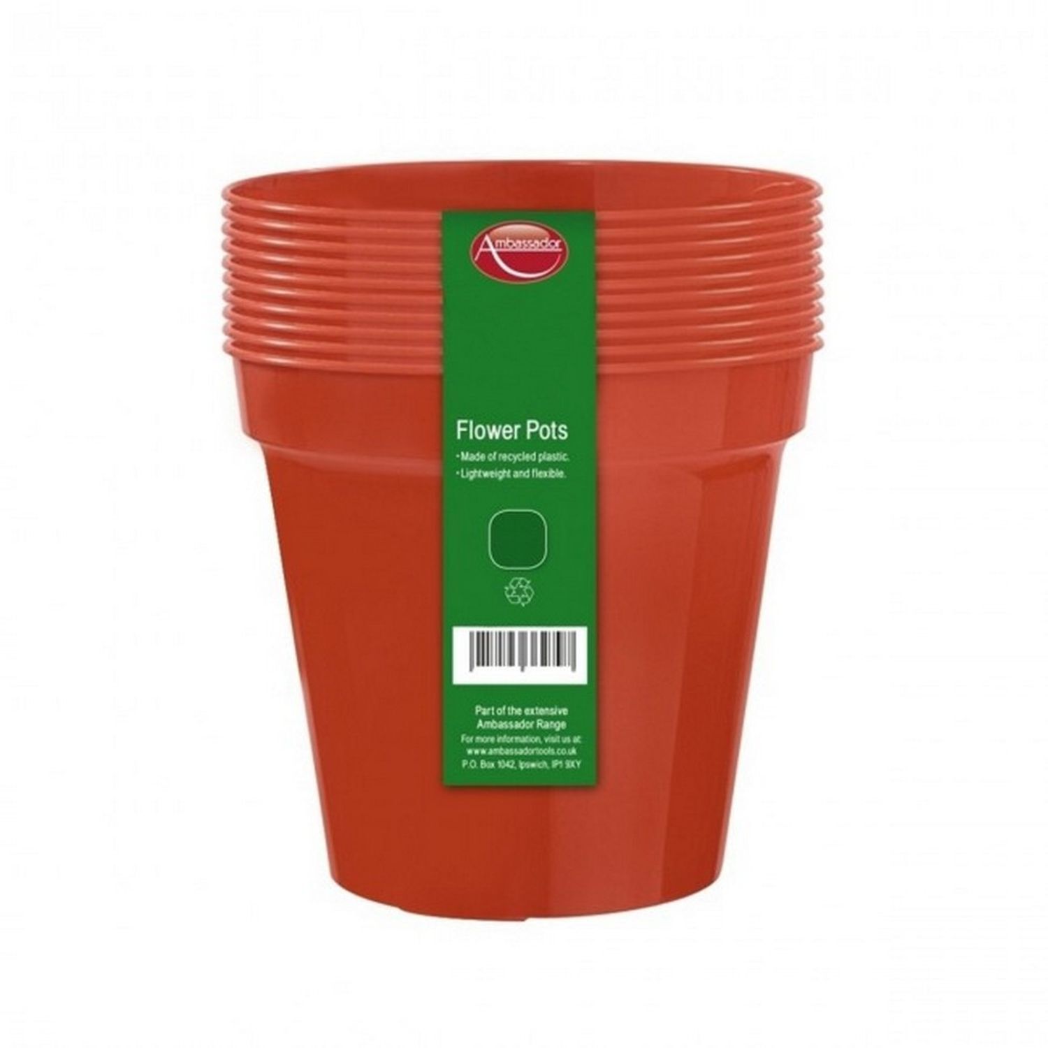 Ambassador Plant Pot (Pack Of 10) - Terracotta Orange