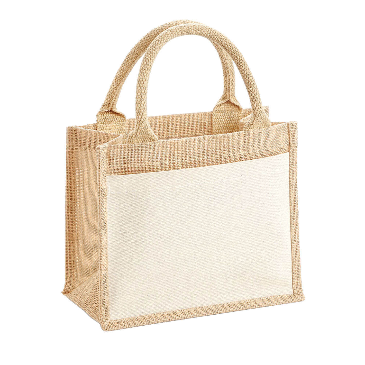Westford Mill Jute Pocket Gift Bag - Natural