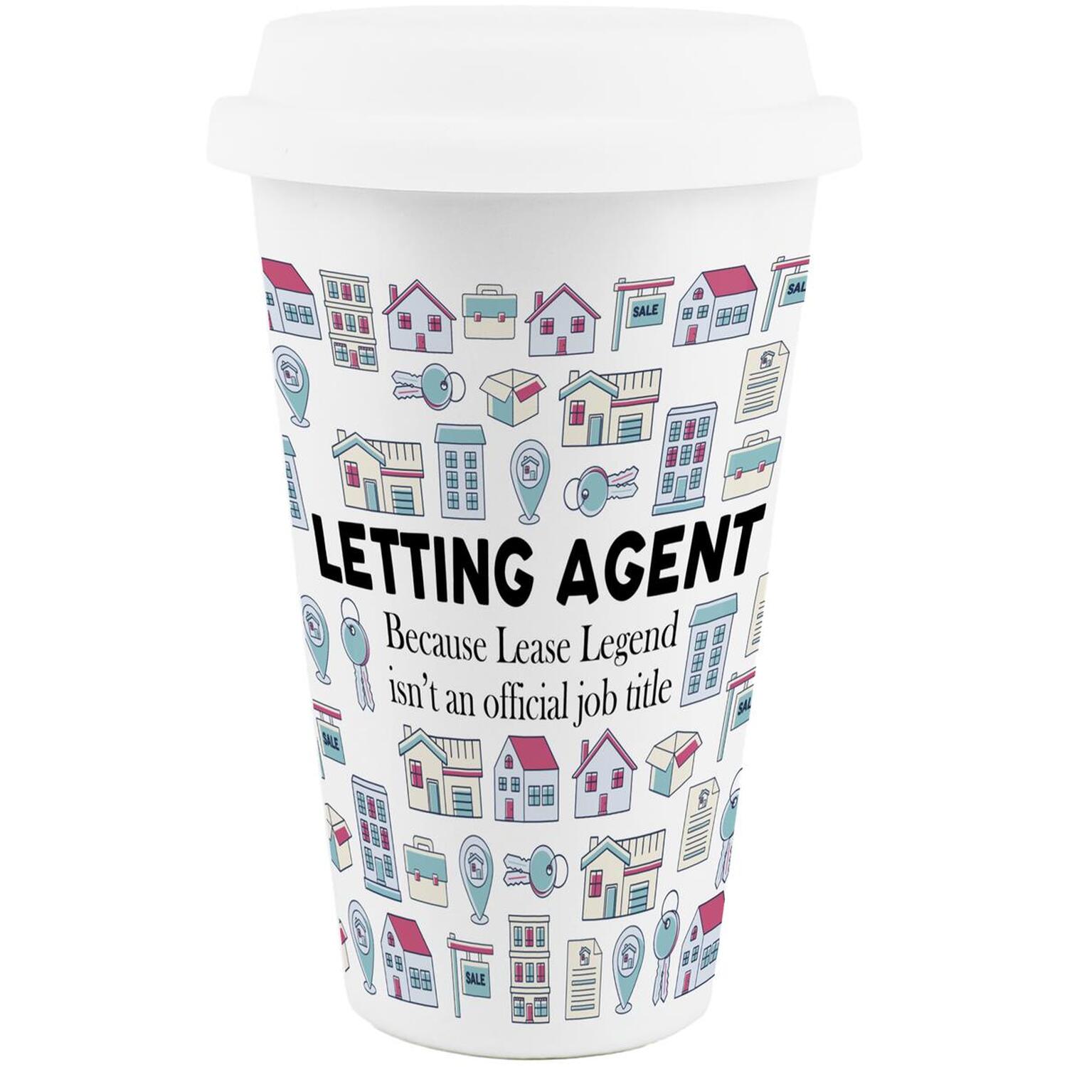 Image of Novelty Letting Agent Ceramic Travel Mug&hellip;