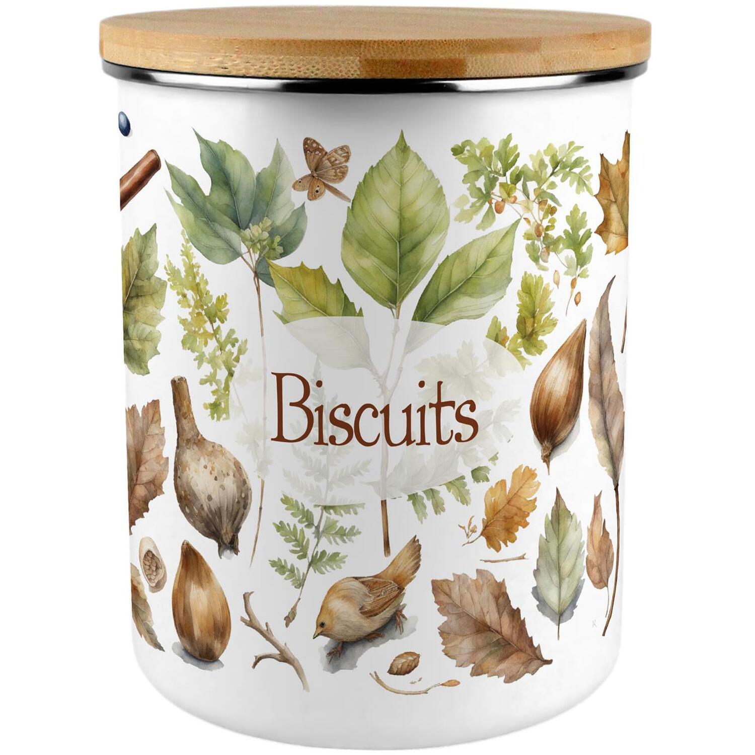 Woodlands Biscuit Storage Tin - 2.7L Extra-Large Kitchen Canister Gift - Image 3