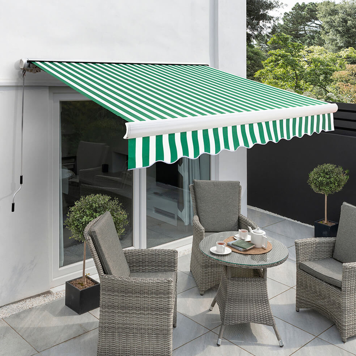 Image of Full Cassette Electric Patio Awning 4m&hellip;
