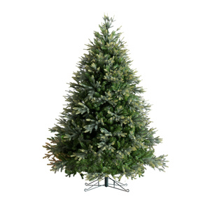 Grand fir christmas tree with mixed tips & heavy duty stand