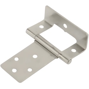 Dzina Cranked Flush Hinge 50mm x 16mm (2 Inch) BZP (1 Pair)