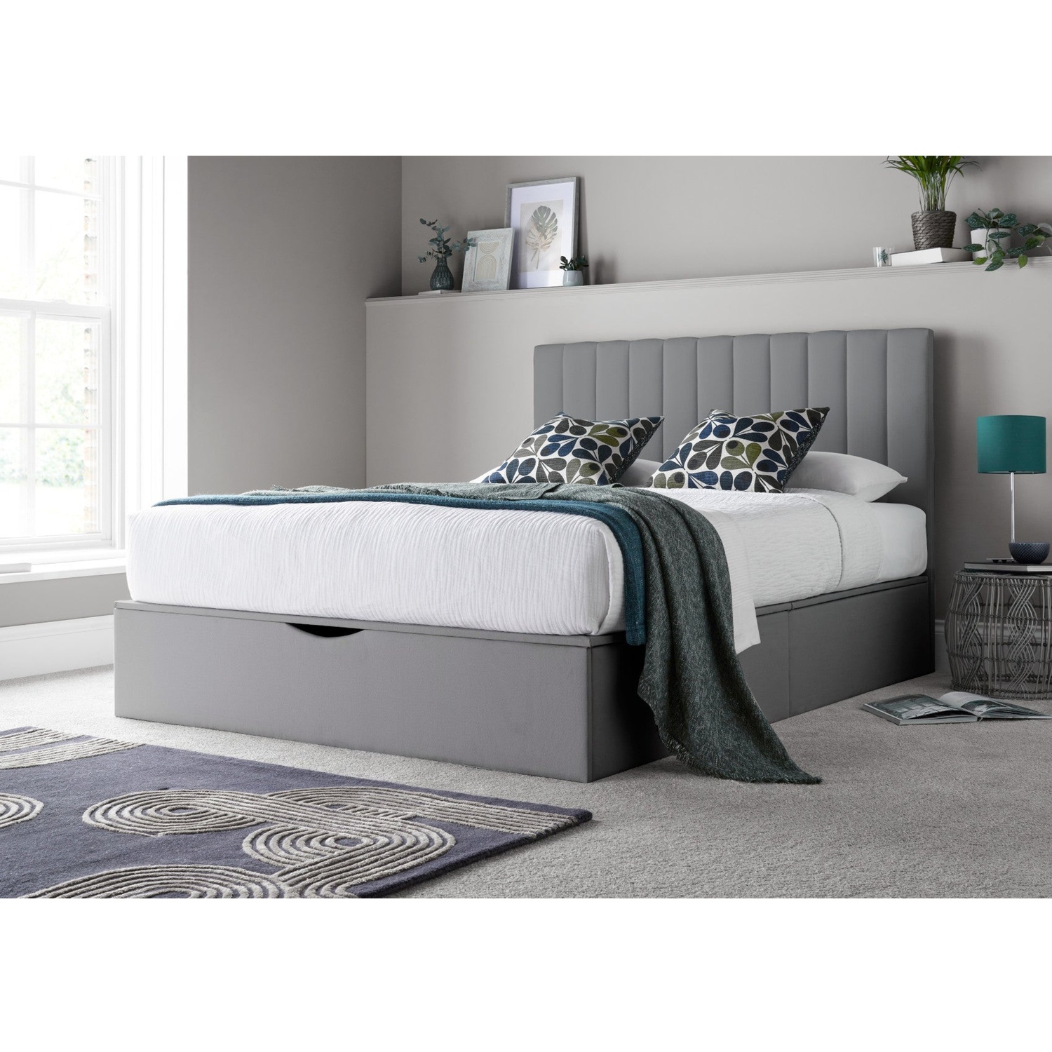 Time4sleep Fabric Double Bedframe