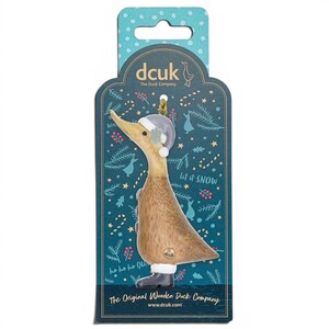 Alpine Design Wooden Duck Christmas Tree Decorations - Choice of Design