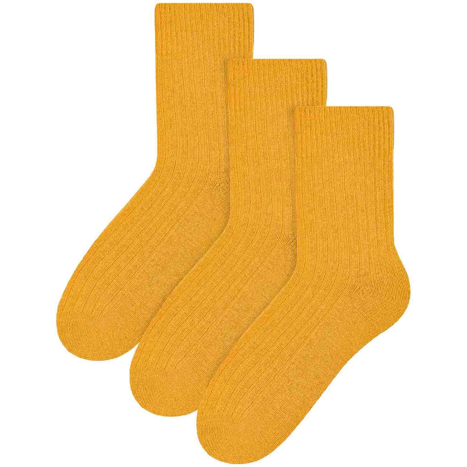 Steven 3 Pairs Ladies Soft Wool Dress Socks For Winter
