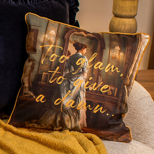 Too Glam to Give a Damn Cushion