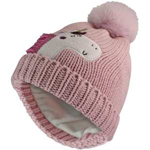 Kids Unicorn Beanie Hat with Pom Pom | Boys & Girls Winter Hat with Bobble