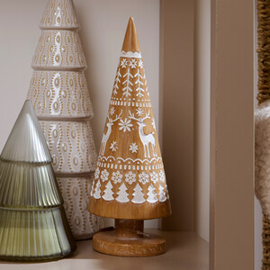 Scandi Wood Effect Tree Decoration