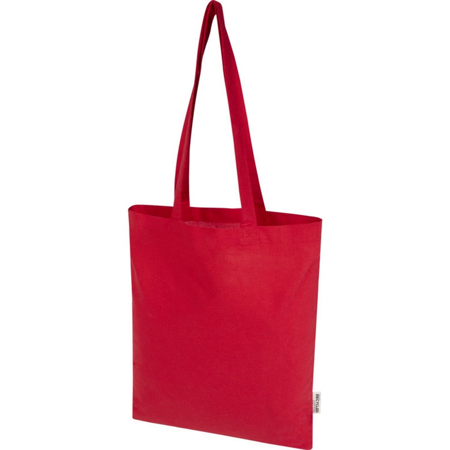 Floso Madras Recycled Cotton 7L Tote Bag A - Red