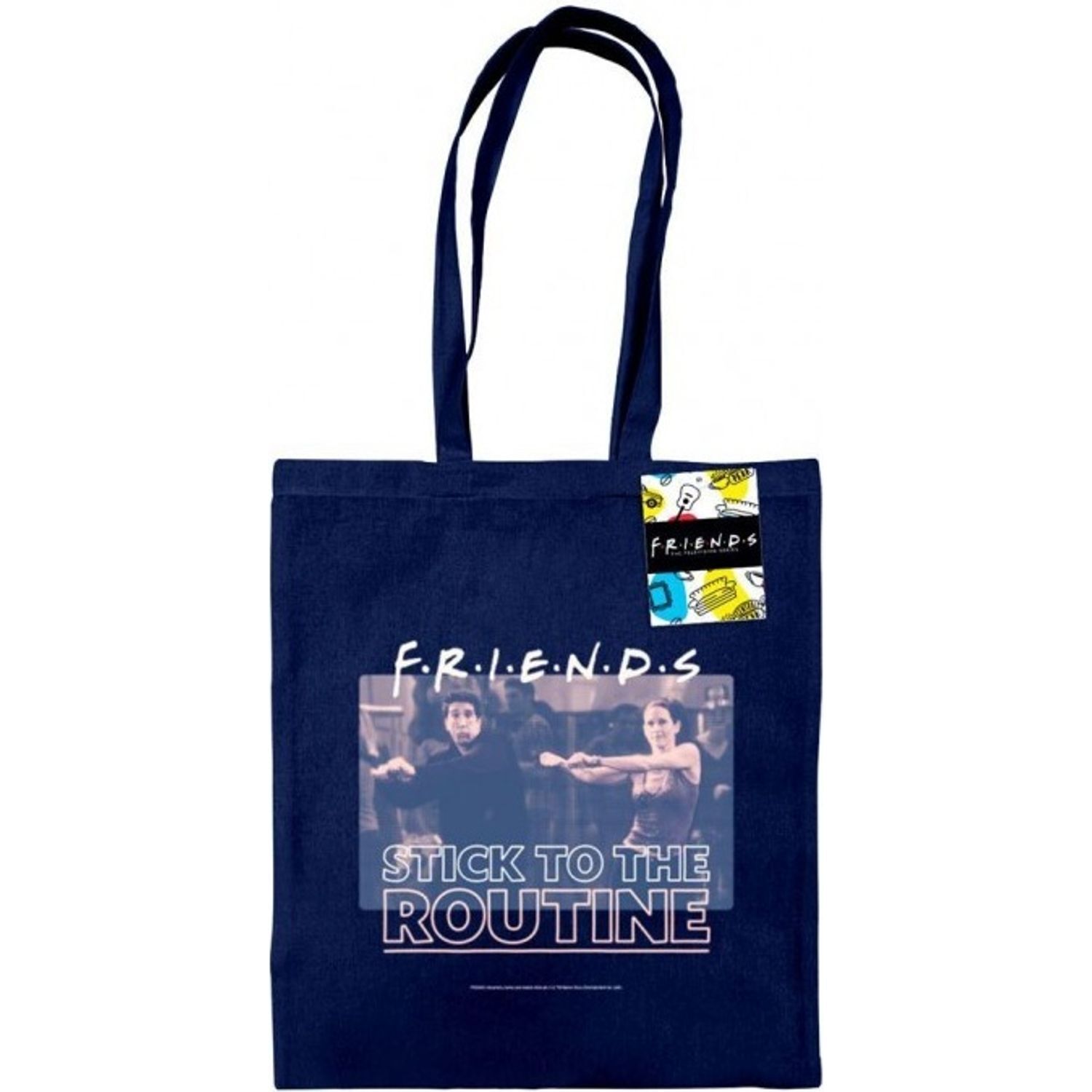 Friends Stick To The Routine Tote Bag - French Navy