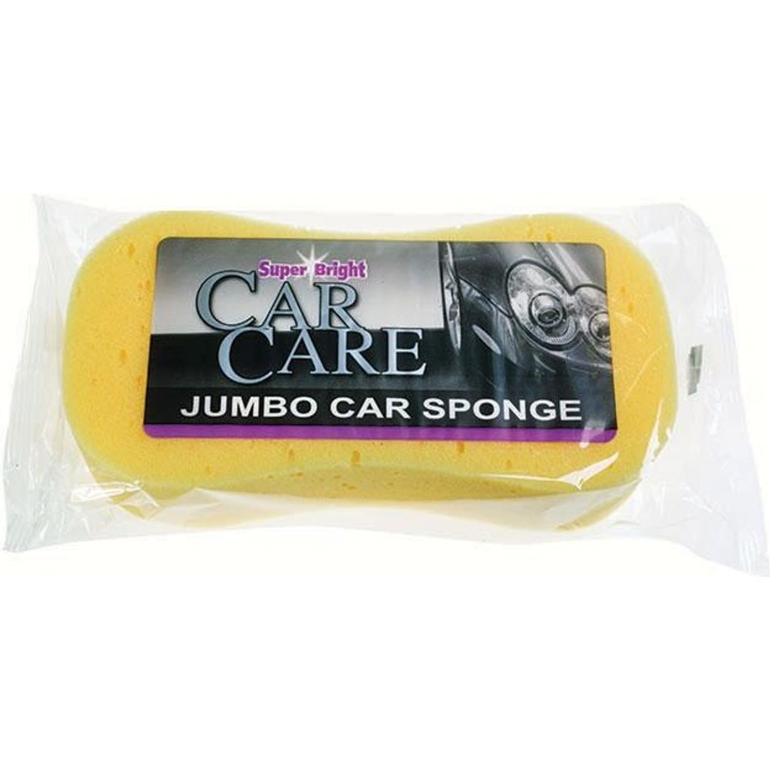 Super Bright Car Sponge Jumbo - One Colour