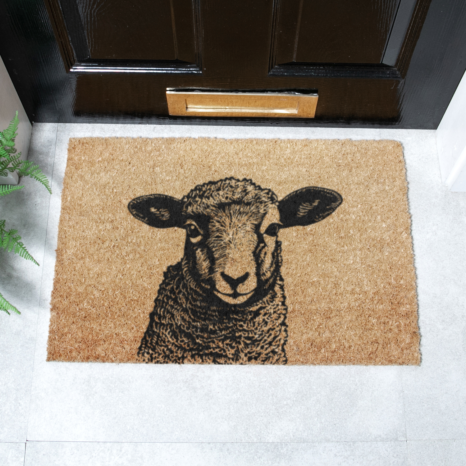 Artsy Mats Lamb Doormat - Brown