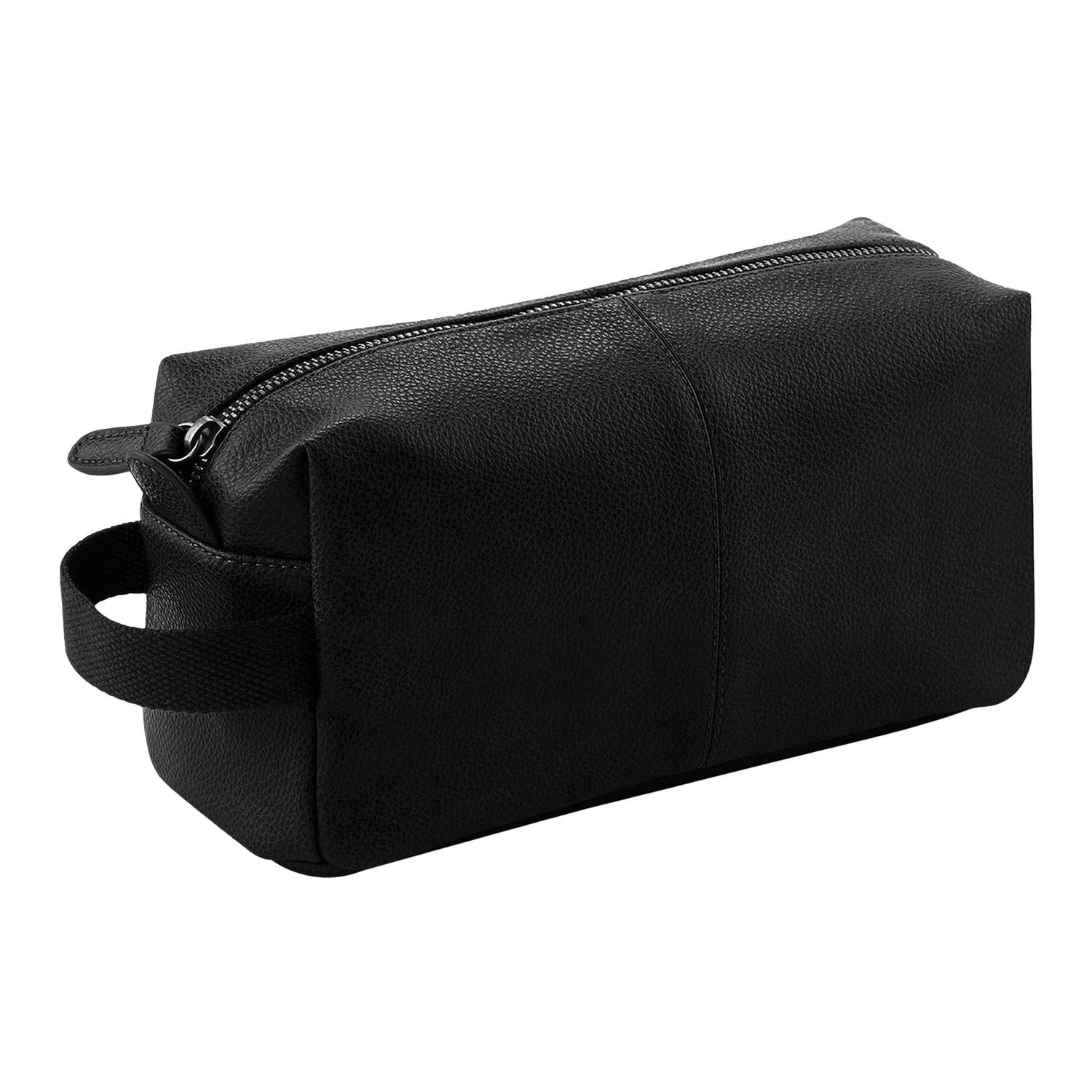 Quadra Nuhide Faux Leather Washbag (Pack Of 2) A - Black
