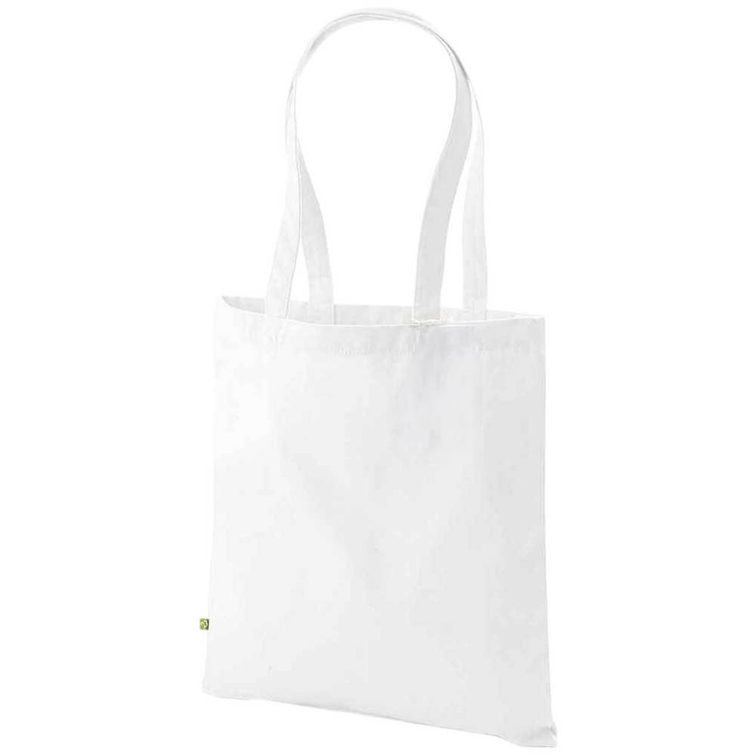 Westford Mill Earthaware Organic Bag For Life Tote Bag A - White / White