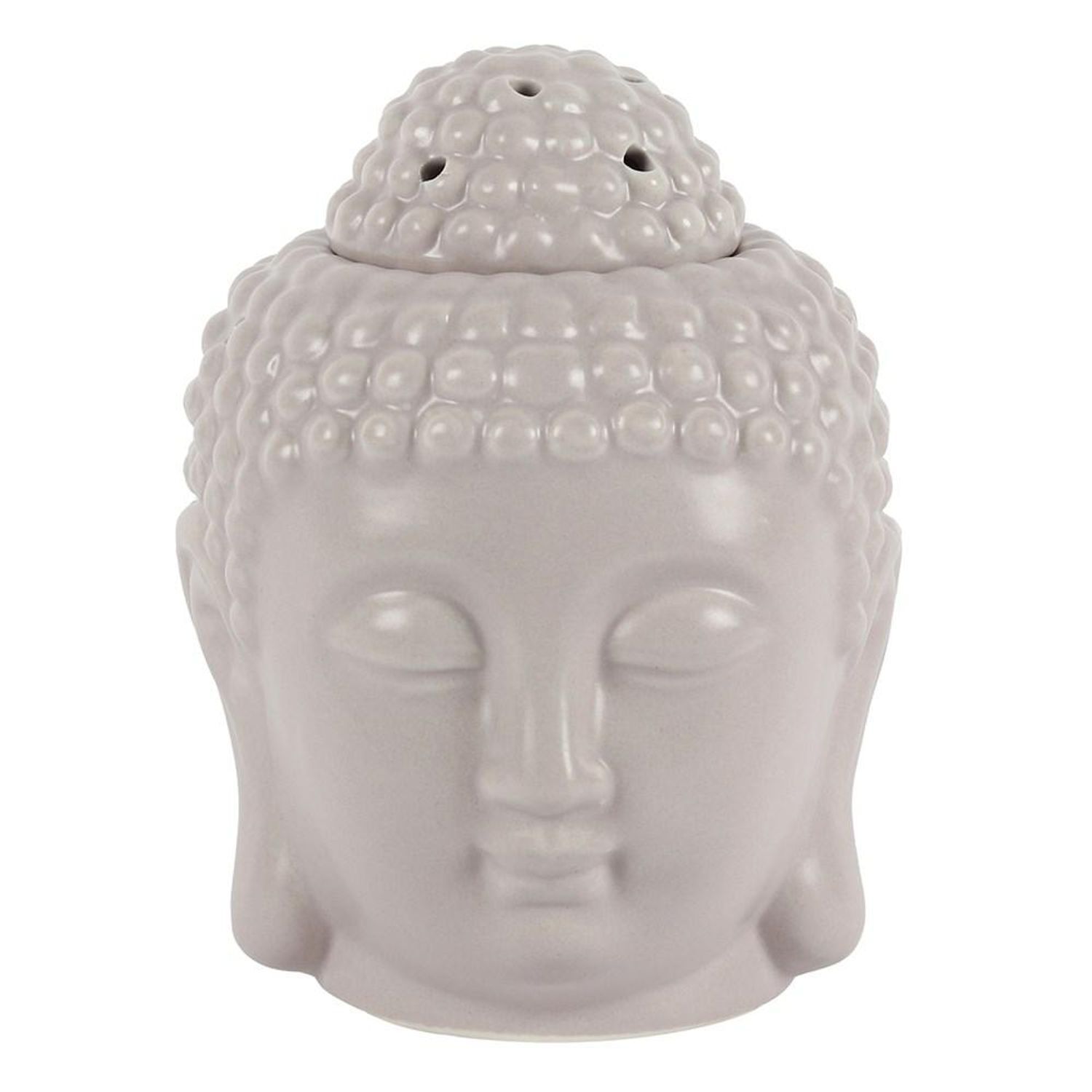  - Something Different Buddha Head Oil Burner Grey (10Cm X 11Cm X 10Cm) - Image 3