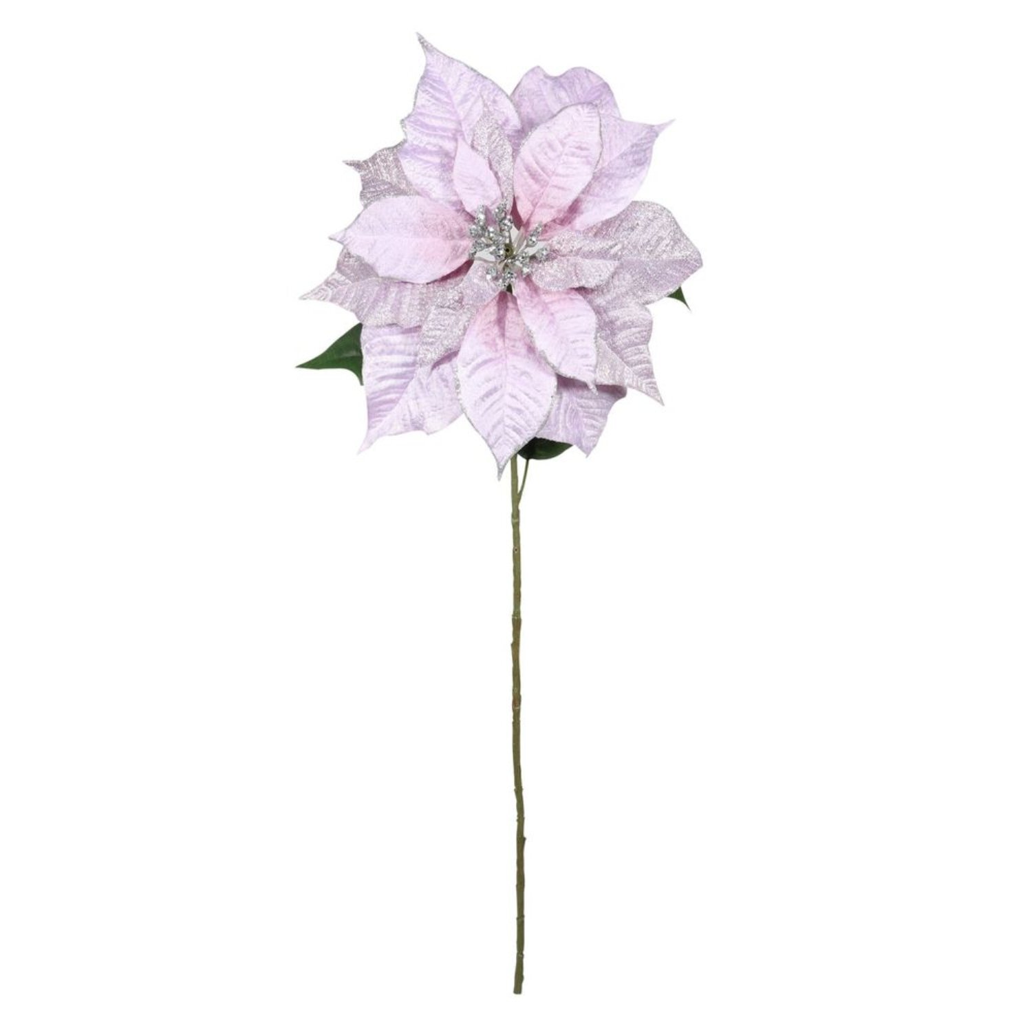  - Poinsettia Stem 71Cm 2 PackLight Purple - Image 3
