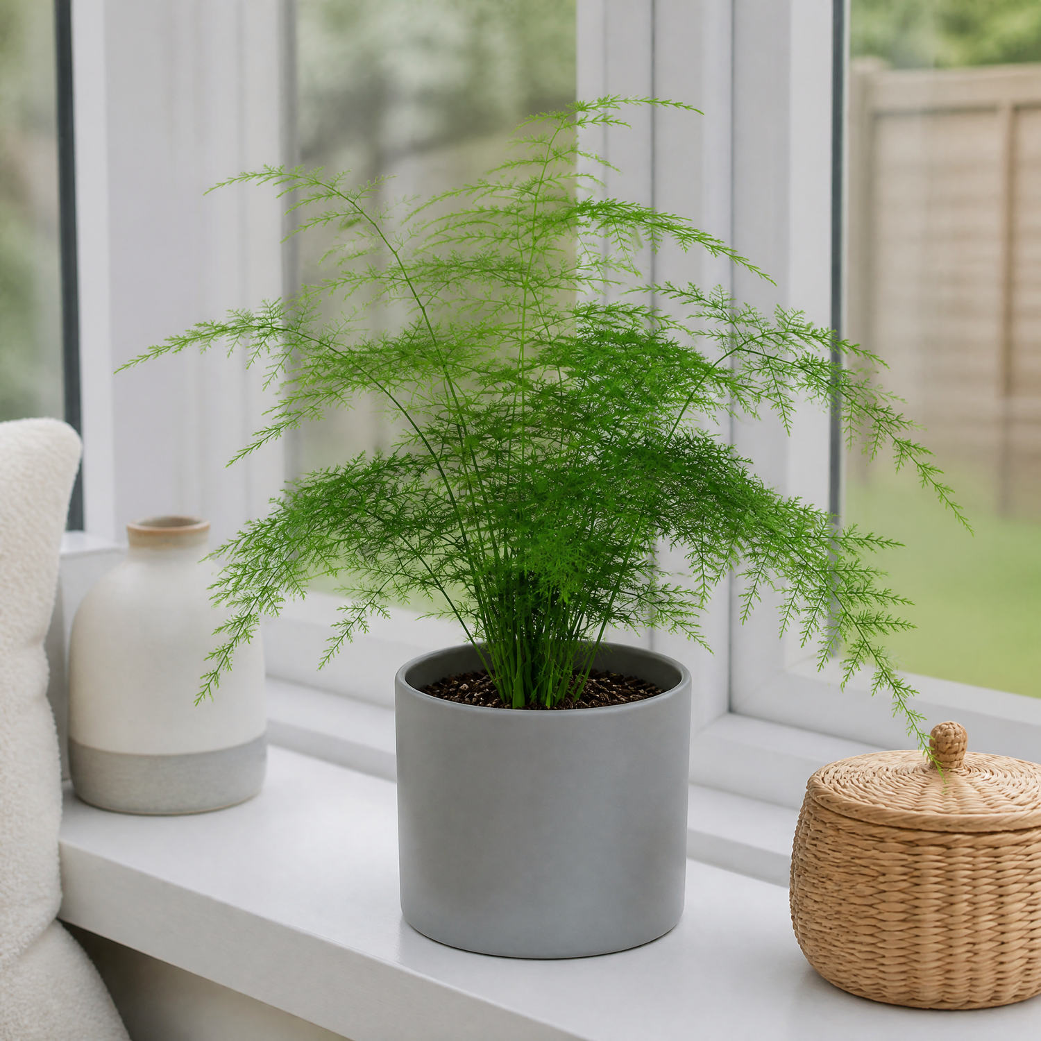 Plants By Post Asparagus Setaceus Lace Fern E - Matt Grey