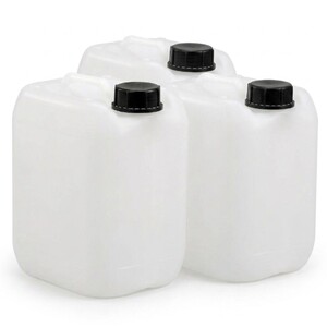 Pegdev 10L Plastic Water Container with Screw Cap and Carry Handle Pack of 3