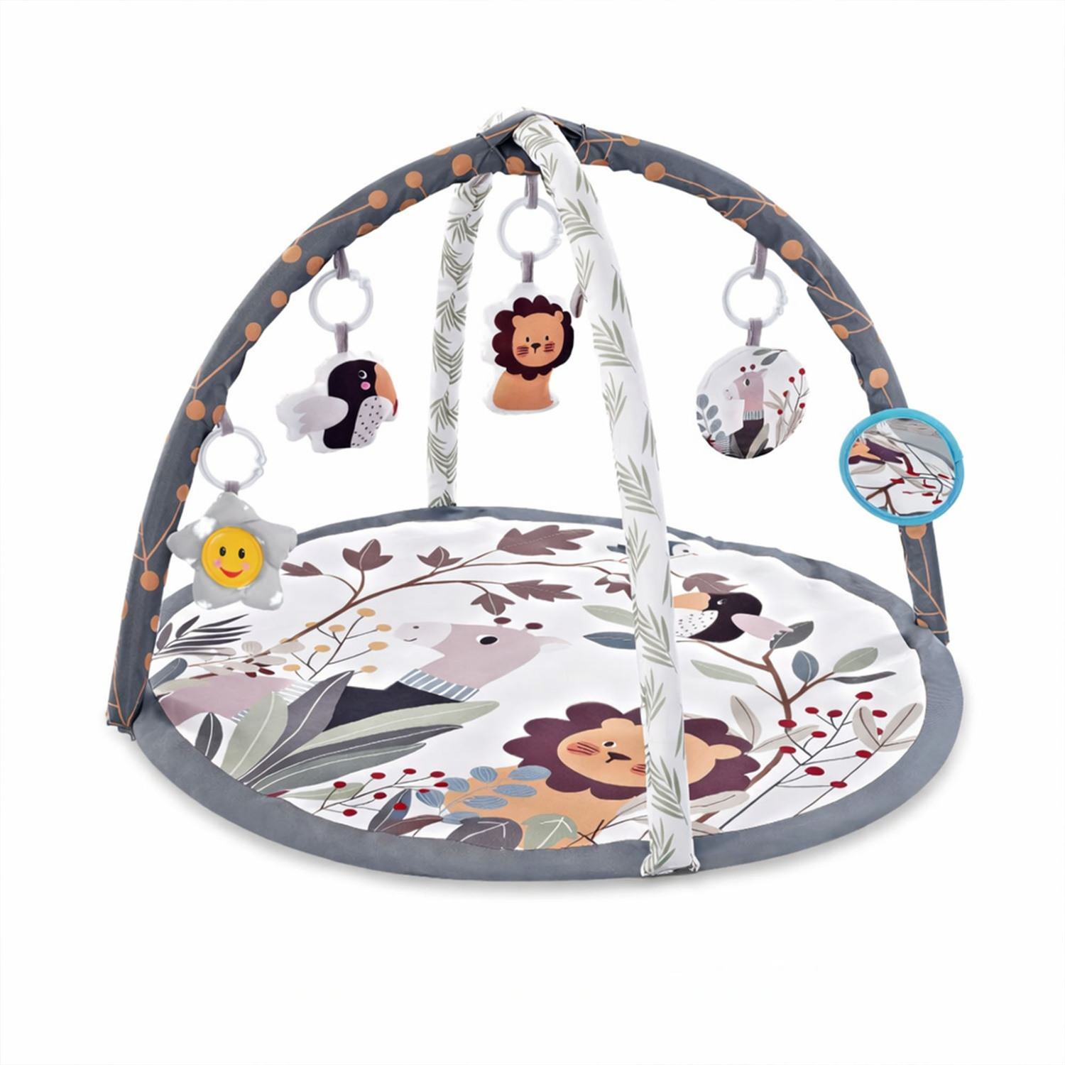 Dragodirect Unisex White Baby Play Gym Music Mat With Sensory Toys For Toddlers 1 - 3 In - Image 3