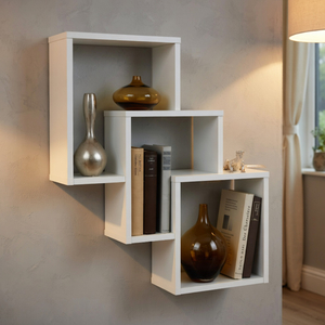 Classic Fibi White Wall Mounted Shelf