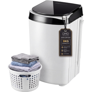 9kg Spin Dryer with Stainless Steel Drum, 5 Min Timer & 120W