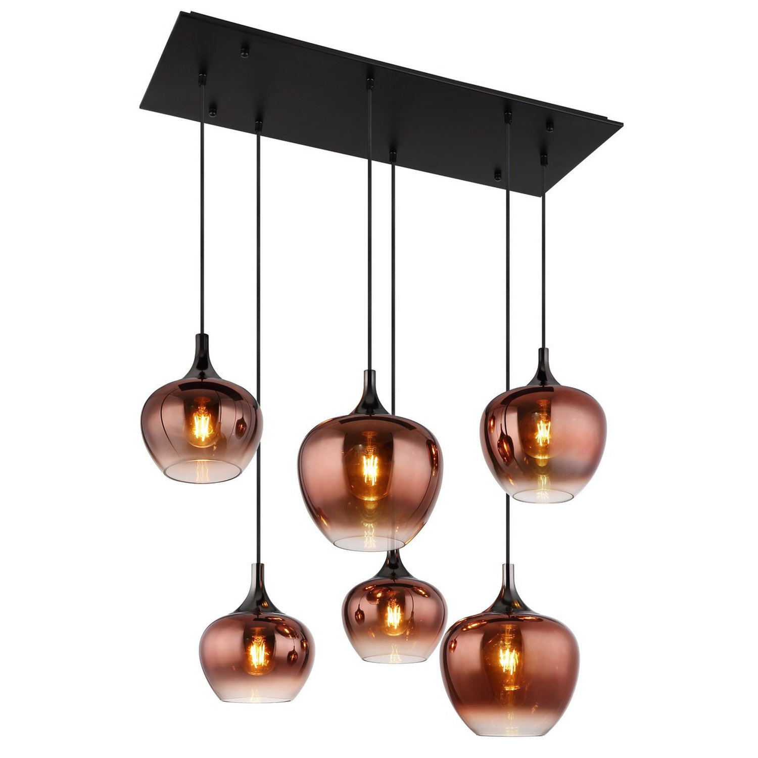 Globo Lighting Maxy Pendant Light Black