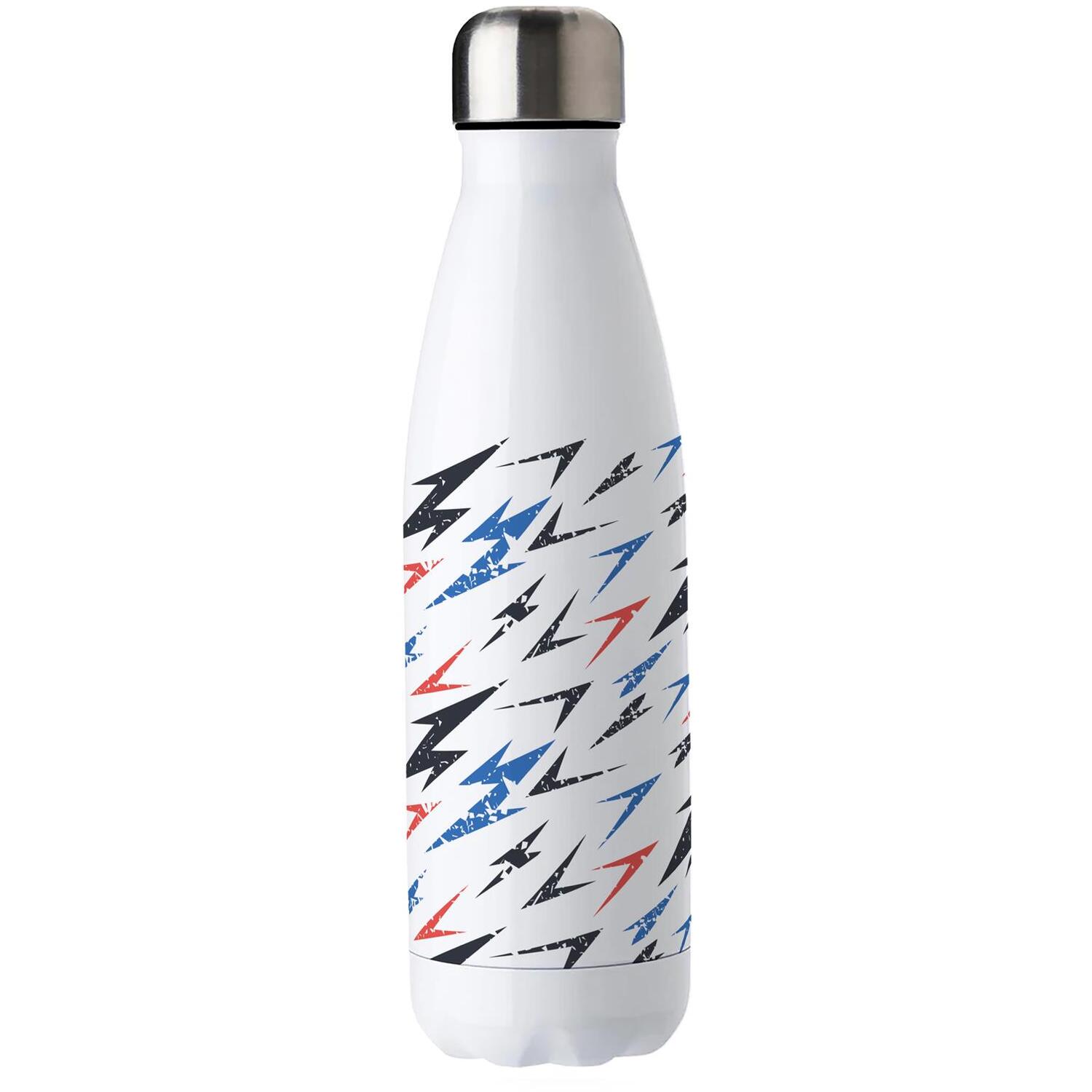 Geometric Metal Water Bottle - Multicolour Dashes 500ml Drinks Bottle Gift - Image 2