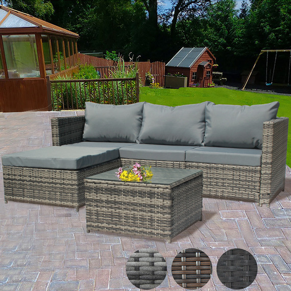 5Pcs Rattan Garden Furniture Set