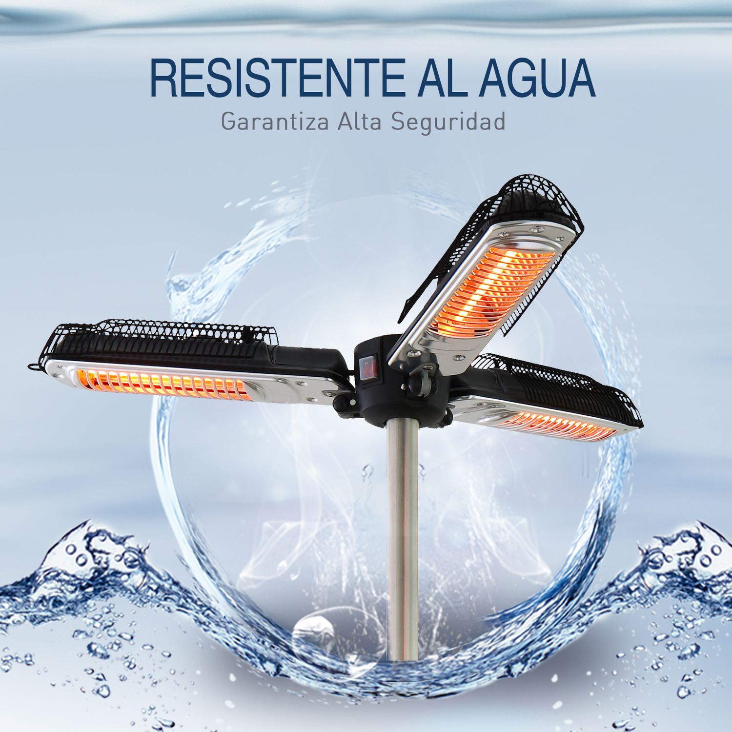 Electric Umbrella Parasol Mounted Infrared Heater