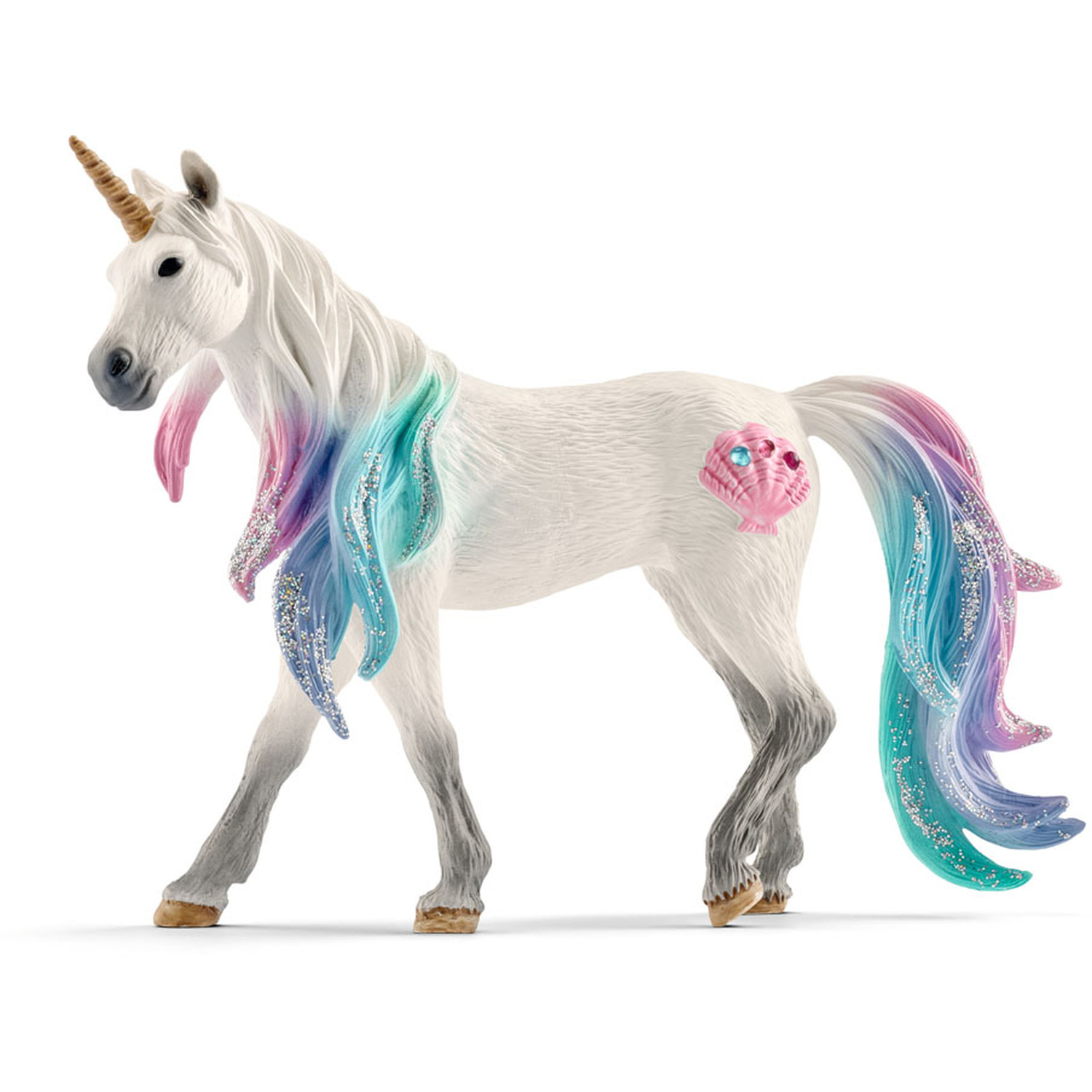 Image of SCHLEICH Bayala Sea Unicorn Mare Toy Figure - Black