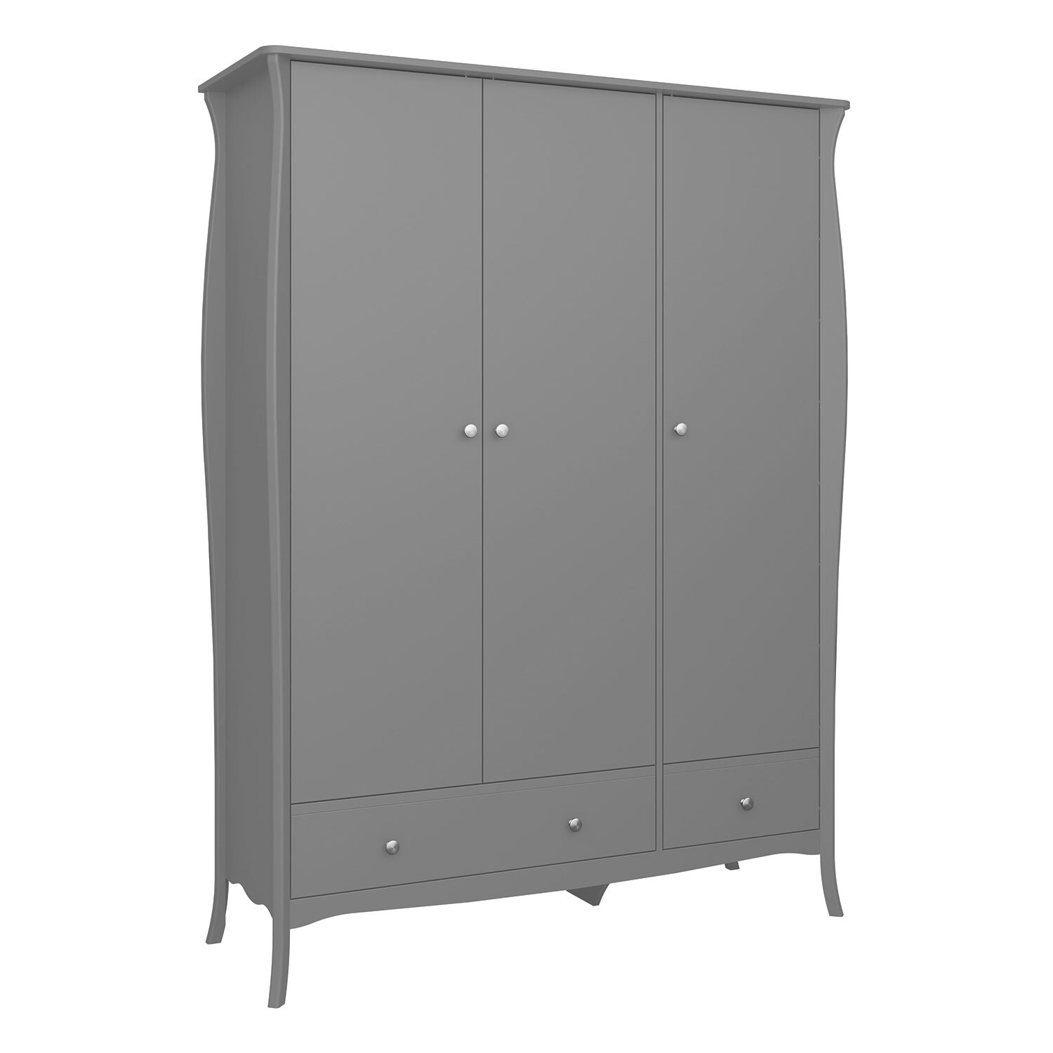 Furniture To Go - Baroque Triple Wardrobe - Grey thumbnail