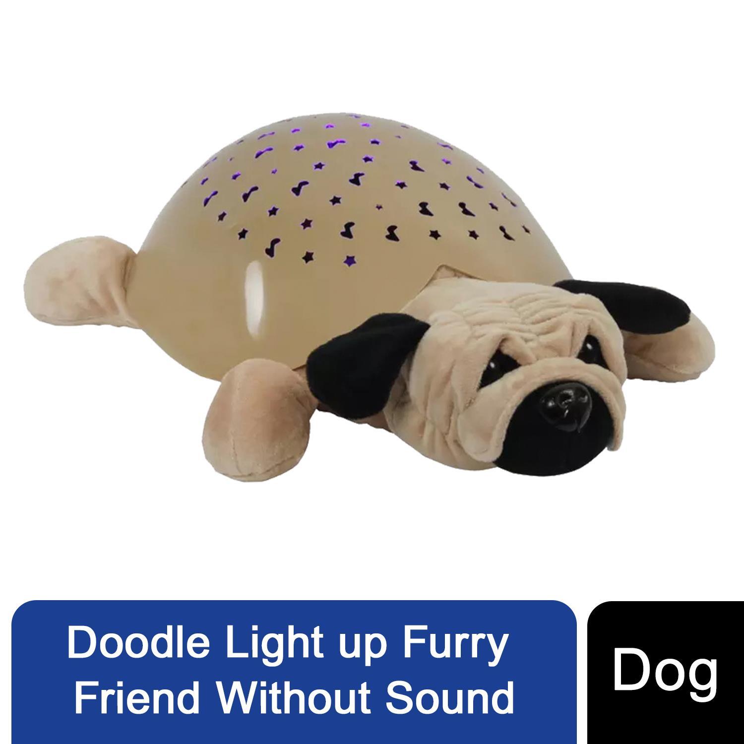 Image of Doodle Light up Furry Dog Friend With sound - Brown