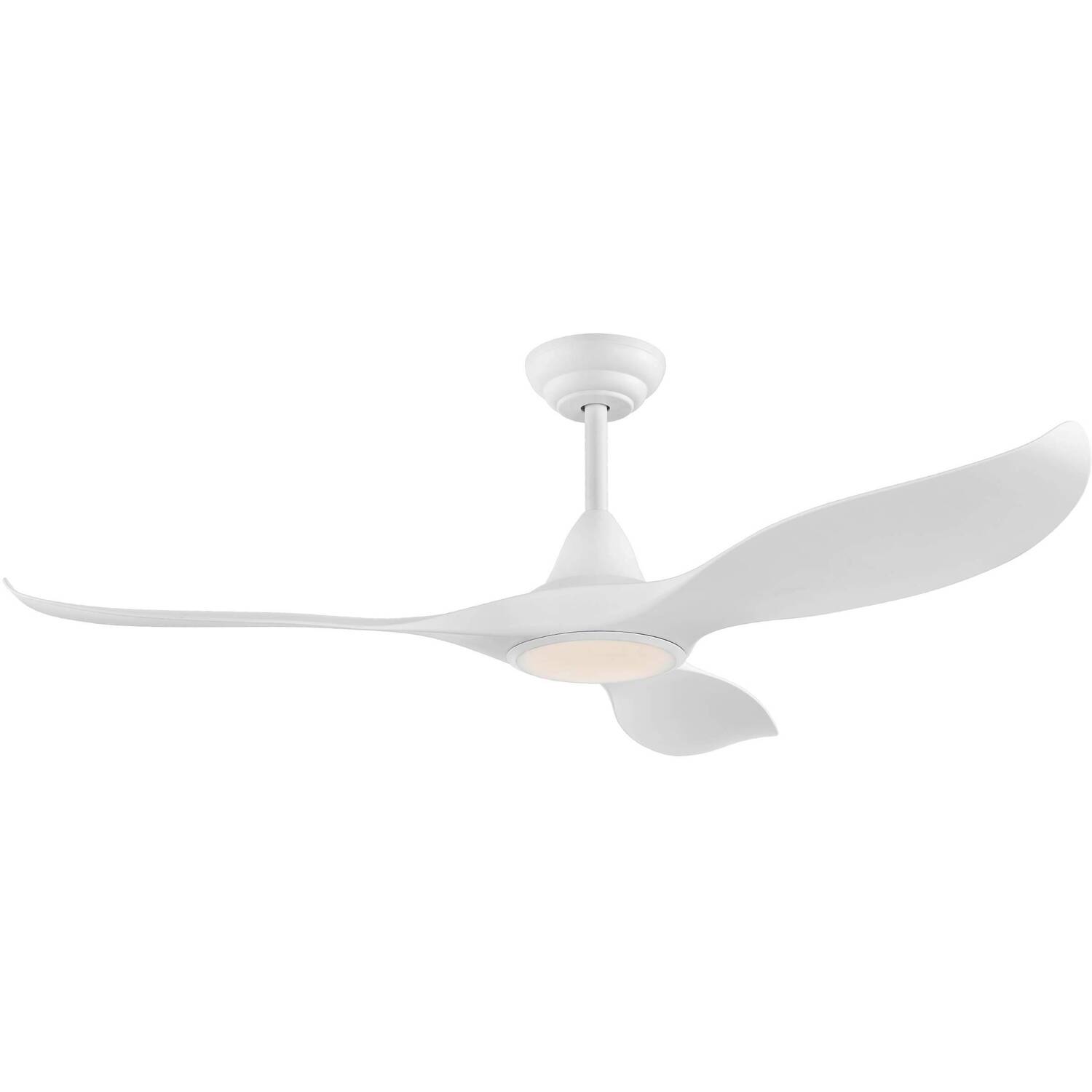 Eglo Cirali 52 White Metal 5 Speed Lit Ceiling Fan - White thumbnail